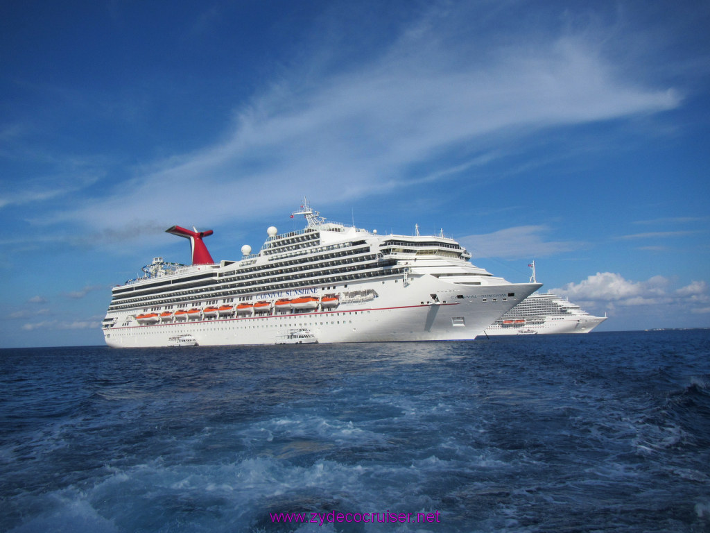 005: Carnival Sunshine Cruise, Nov 21, 2013, Grand Cayman, Tendering in, 