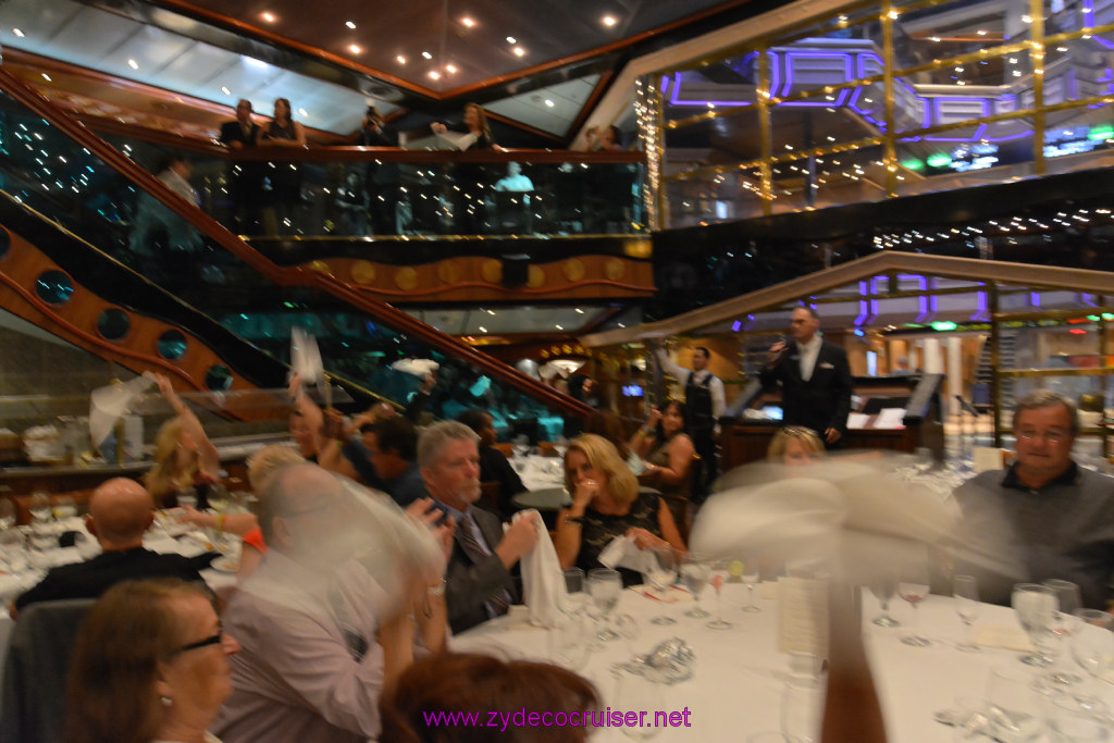 082: Carnival Triumph Journeys Cruise, Oct 25, Fun Day at Sea 1, MDR Dinner. American Feast, Elegant Night, 