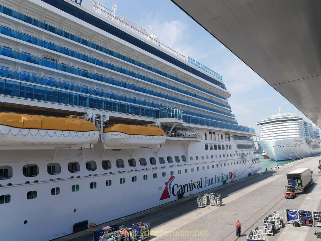 079: Carnival Venezia Transatlantic Cruise, Barcelona, Embarkation