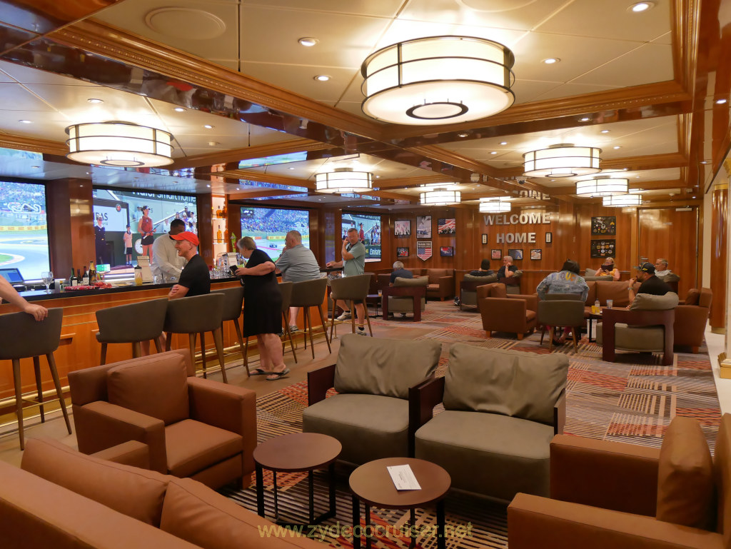 301: Carnival Venezia Transatlantic Cruise, Sea Day 2, Hero's Tribute Bar and Lounge