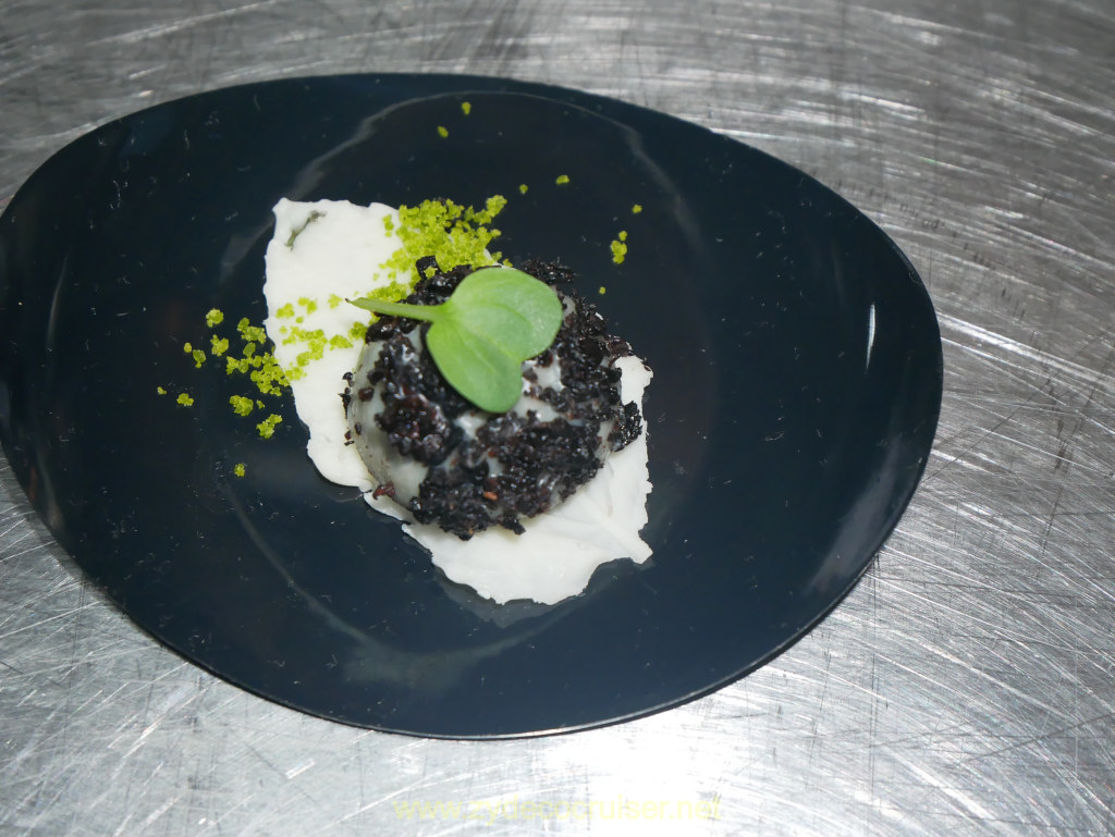 Carnival Venezia Chef's Table: dehydrated mushrooms, truffled white chocolate, mint moss