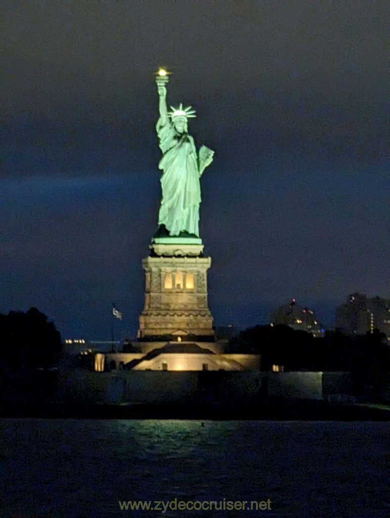 049: Carnival Venezia Transatlantic Cruise, Sea Day 9, Statue of Liberty