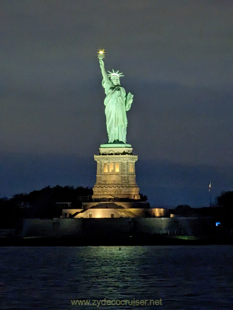 051: Carnival Venezia Transatlantic Cruise, Sea Day 9, Statue of Liberty
