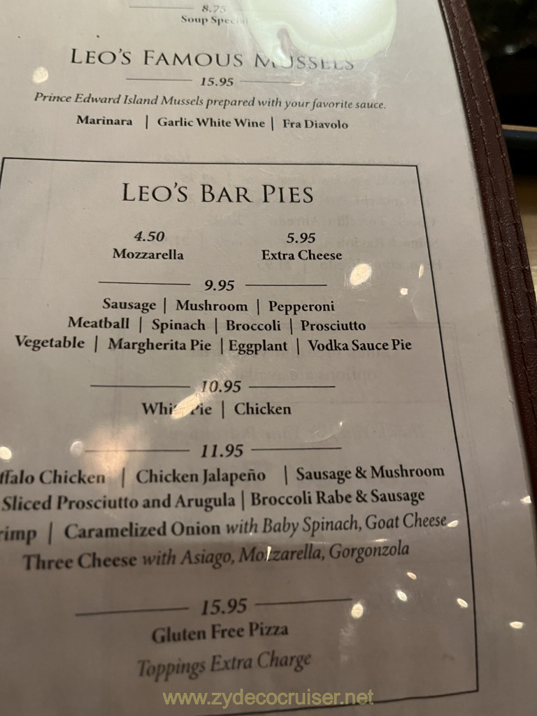 116: Hoboken, Leo's Restaurant, Mussels and Bar Pies