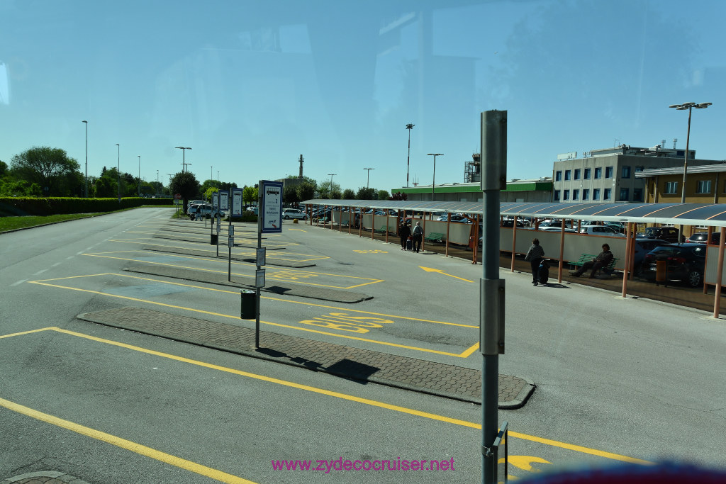 016: Carnival Vista, Pre-cruise, Trieste Airport Parking Lot, from our bus to the hotel