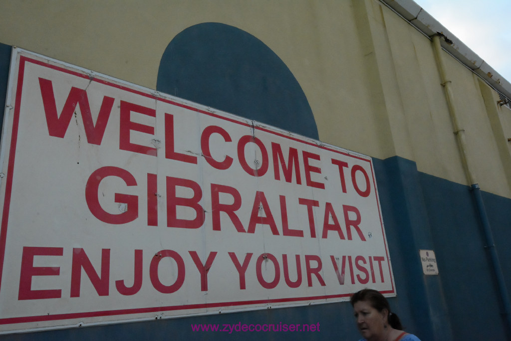 006: Carnival Vista Transatlantic Cruise, Gibraltar, Welcome to Gibraltar