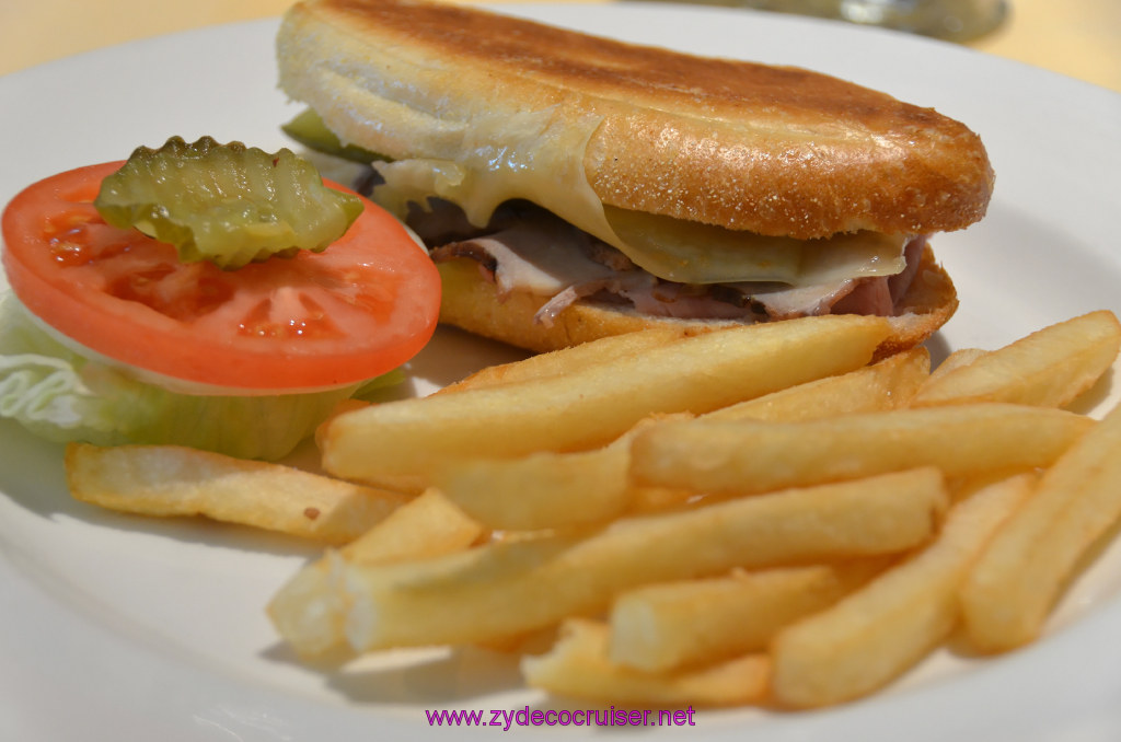 006: Golden Princess Coastal Cruise, Embarkation Day Lunch, Pressed Cuban Sandwich, 