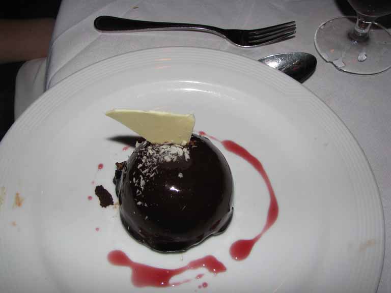 Chocolate Caramel Mousse Dome, NCL Spirit