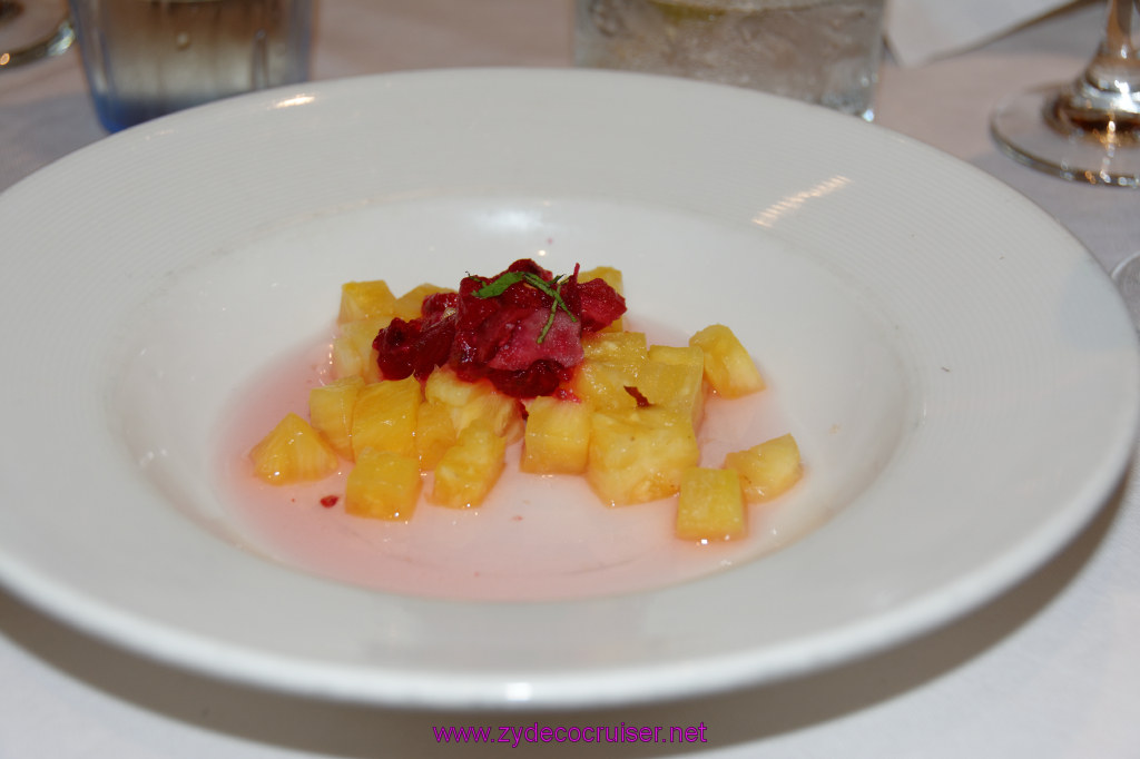 037: Emerald Princess Cruise, MDR Dinner, Prickly Pear & Sweet Pineapple, 