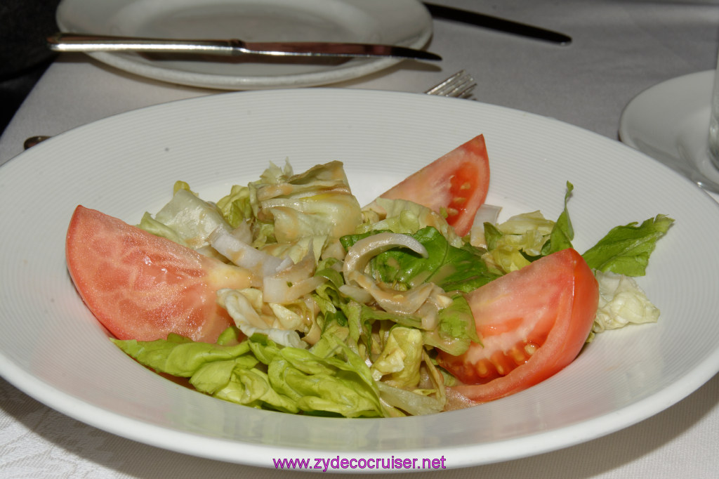 074: Emerald Princess Cruise, MDR Dinner, Belgian Endive, Boston Lettuce and Tomato, 