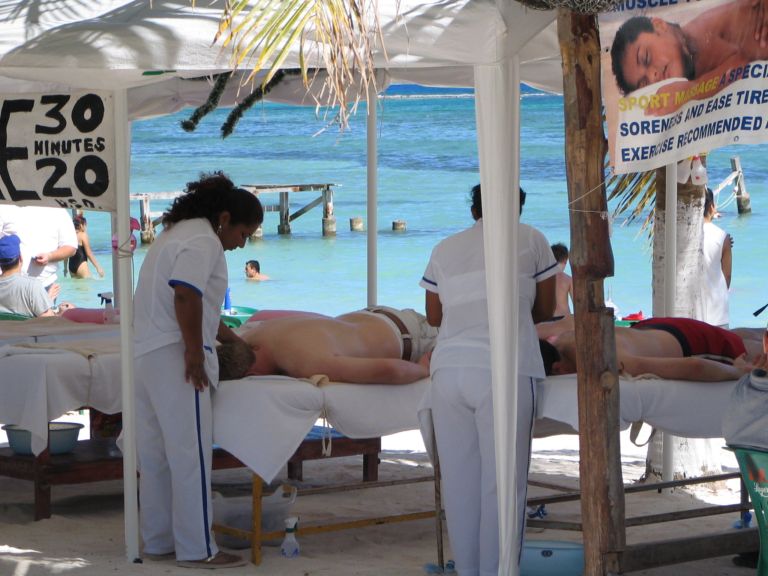 Beach Massage, Costa Maya, Mexico