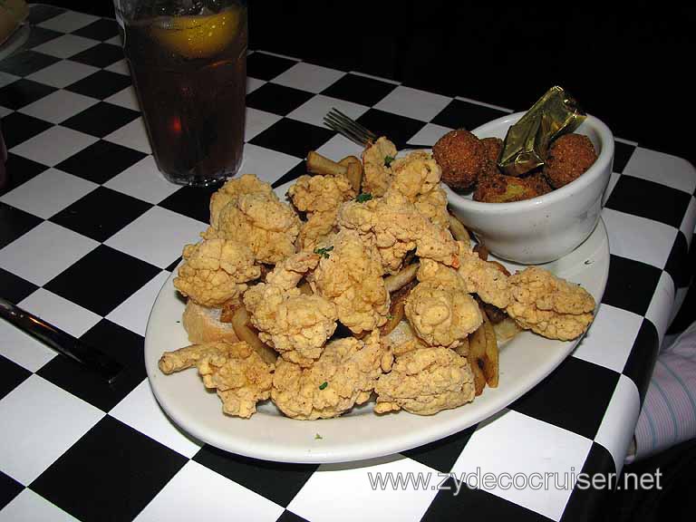 Fried Shrimp Platter with Hushpuppies