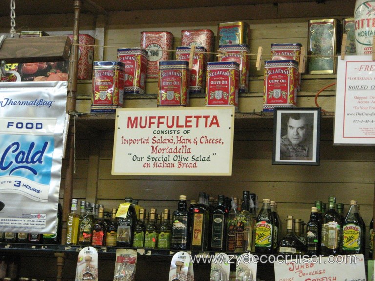 THE Muffuletta Recipe consists of Imported Salami, Ham & Cheese, Mortadella, "Our Special Olive Salad" on Italian Bread