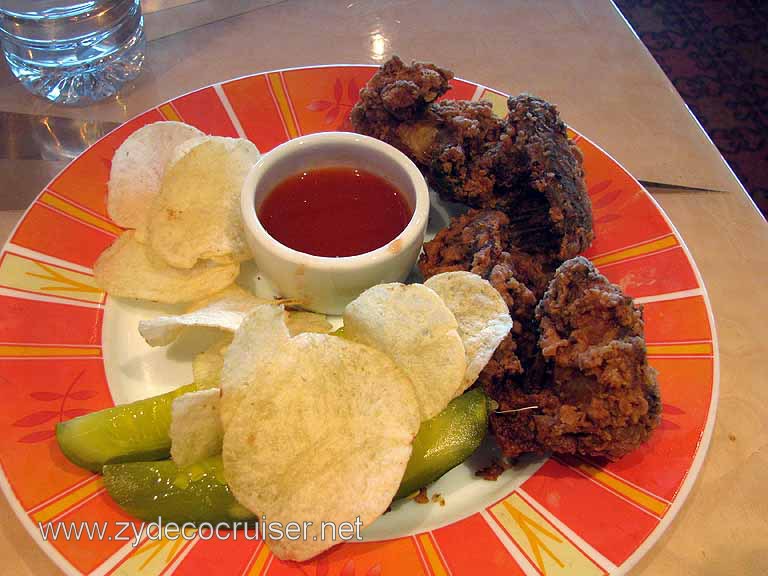 096: Carnival Freedom, Ocho Rios, Some overcooked fried chicken
