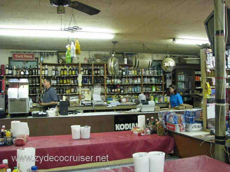 010: Moon's Grocery and Deli, Homer, LA - You buy a bottle of booze, mixers, whatever, and serve yourself. No tables for two or candles!
