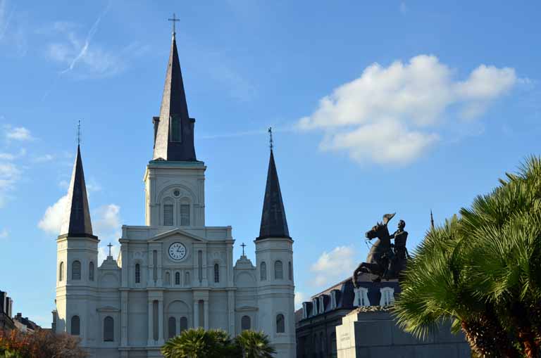 098: New Orleans, LA, November, 2010, French Quarter, Jackson Square, St Louis Cathedral