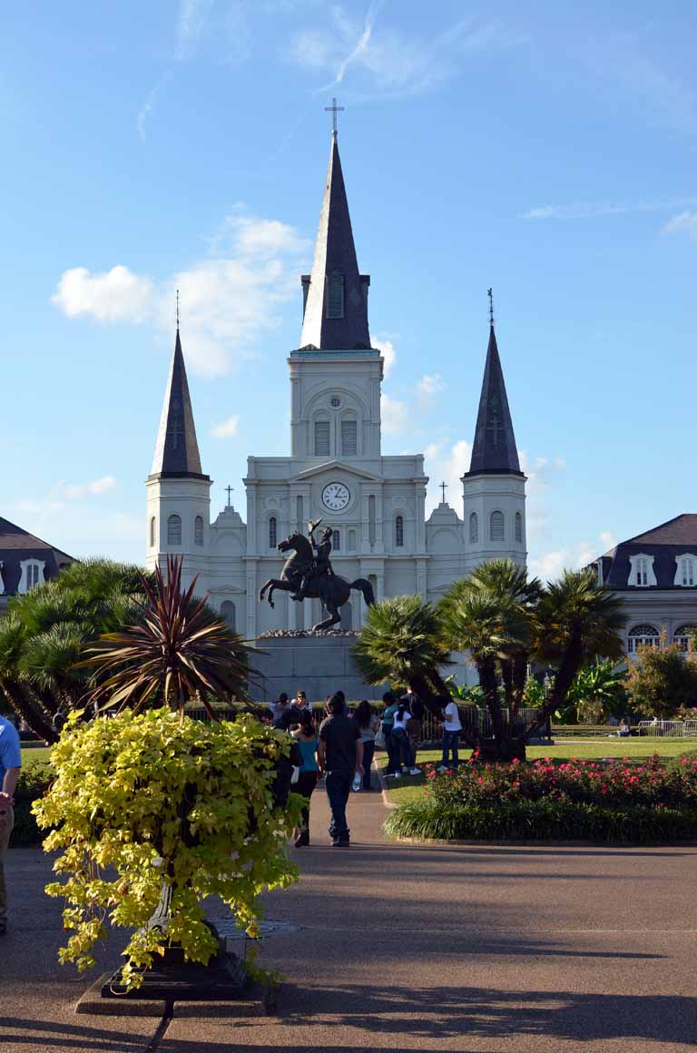 099: New Orleans, LA, November, 2010, French Quarter, Jackson Square, St Louis Cathedral