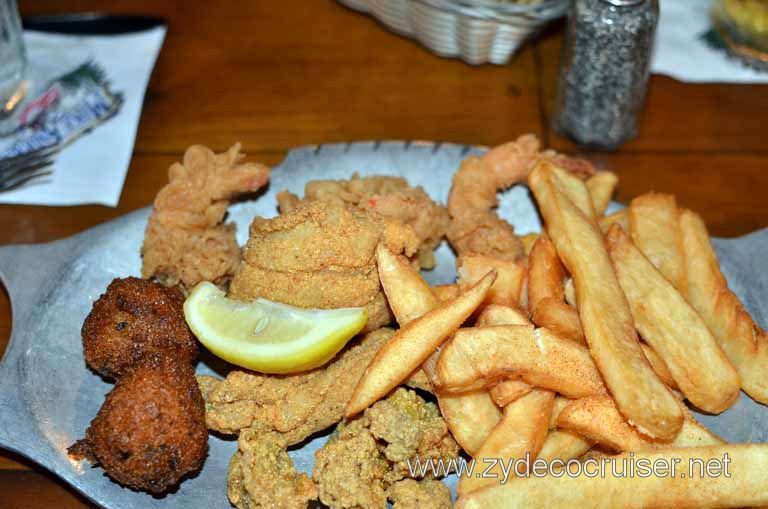 177: Baton Rouge, LA, November, 2010, Dinner at Mike Anderson's, Fried Shrimp, Catfish and Oysters