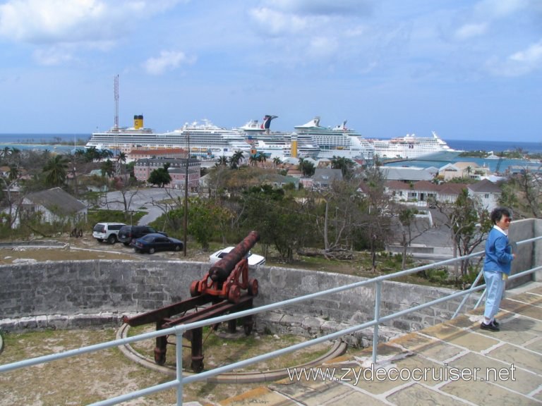 View from the top, Fort Fincastle, Nassau, Bahamas