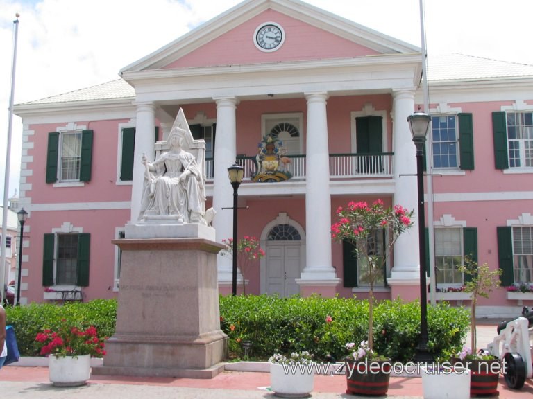 A young Queen Victoria Statue, Parliament Building (Senate), Nassau, Bahamas