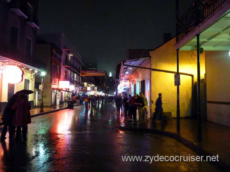 058: Bourbon Street on a rainy Thursday night - Who Dat!