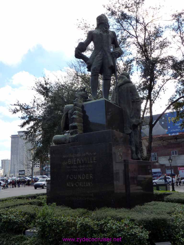 125: Bienville Statue, New Orleans, LA - founder of New Orleans - Who DAT!