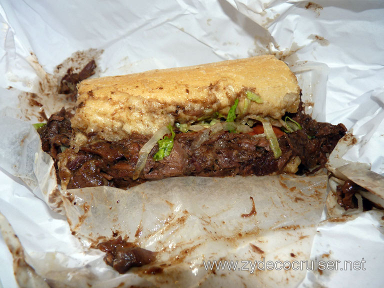 Parkway Bakery and Tavern - One Messy Roast Beef Poboy - PERFECT!
