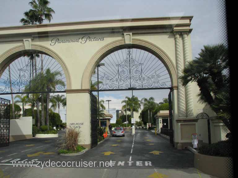 065: Carnival Pride, Long Beach, Sunseeker Hollywood/Los Angeles & the Beaches Tour: Paramount Pictures