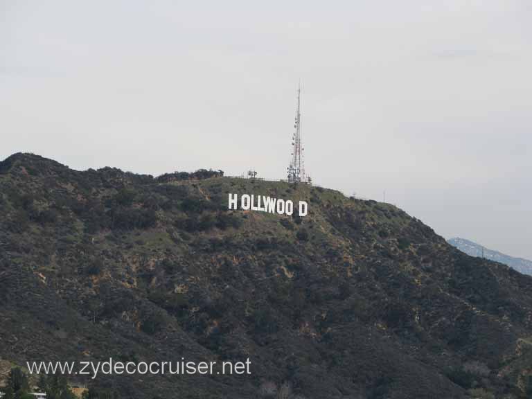076: Carnival Pride, Long Beach, Sunseeker Hollywood/Los Angeles & the Beaches Tour: Hollywood Sign