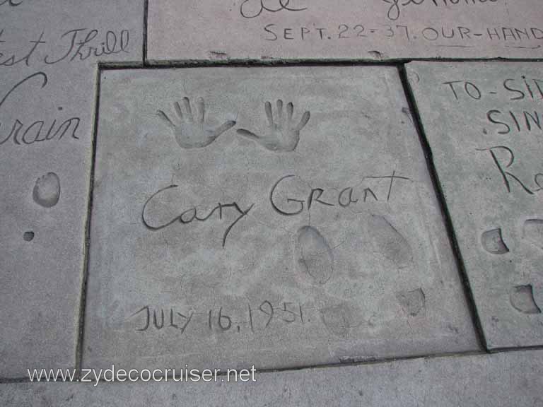 125: Carnival Pride, Long Beach, Sunseeker Hollywood/Los Angeles & the Beaches Tour: Grauman's Chinese Theatre, Cary Grant prints