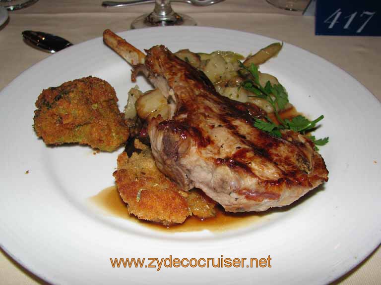 306: Carnival Splendor, South America Cruise, Buenos Aires, MDR Dinner, Duet from Milk Fed Veal
