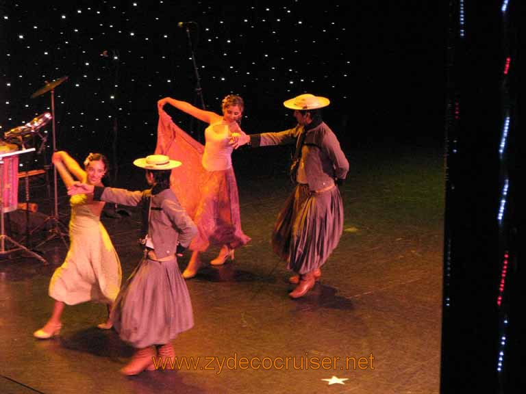 319: Carnival Splendor, South America Cruise, Buenos Aires, Welcome Aboard Argentine Folkloric Show, 