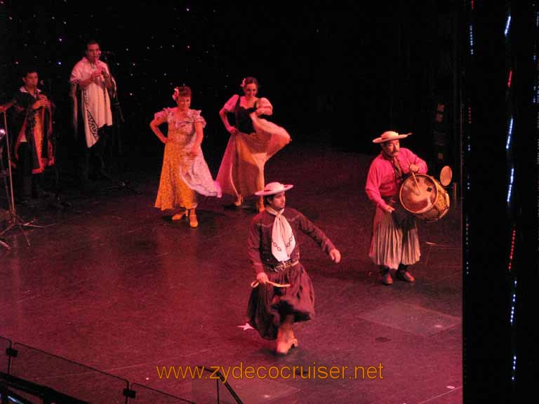 351: Carnival Splendor, South America Cruise, Buenos Aires, Welcome Aboard Argentine Folkloric Show, 