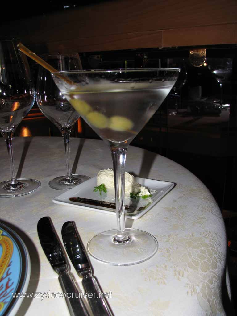 004: Carnival Splendor, Pinnacle Supper Club, Grand Tasting Menu, My Martini!