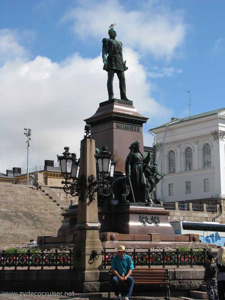 033: Carnival Splendor, Helsinki, Statue of Alexander II