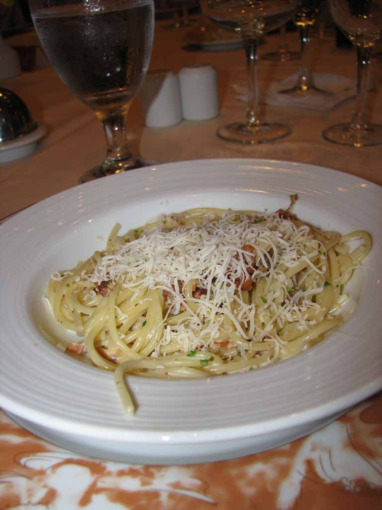 Spaghetti Carbonara (starter), Carnival Splendor