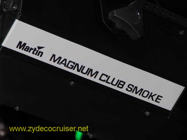 102: Carnival Splendor, 3 Day, Sea Day, Club O2, Martin Magnum Club Smoke machine