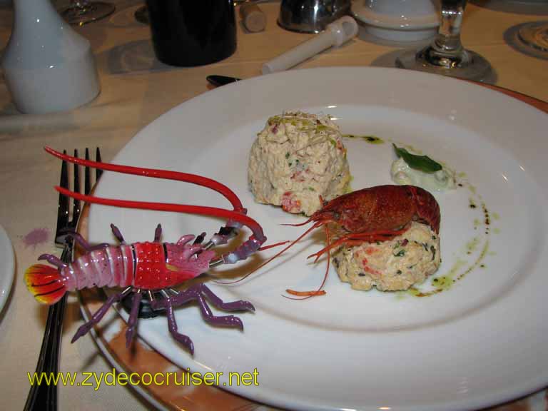133: Carnival Splendor, 3 Day, Sea Day, Lobster Magnet Meets Crawfish, Crawfish and King Crab Salad