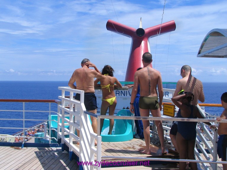 013: Carnival Valor, Sea Day 1, And the slide was of course, open