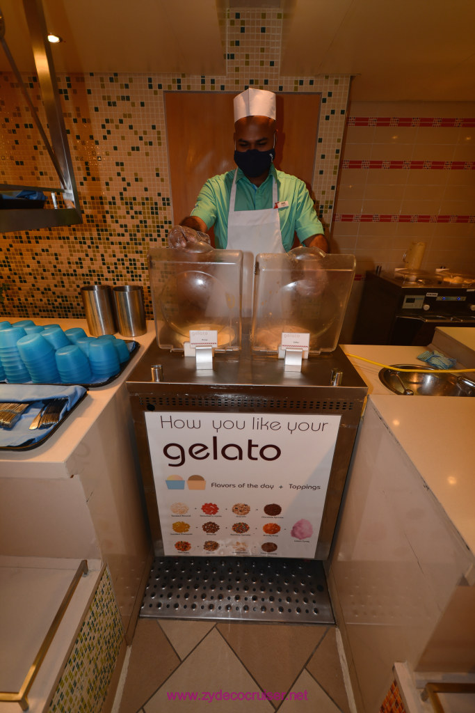 098:  Carnival Horizon Cruise, July 2021, La Romana, Lido Gelato 