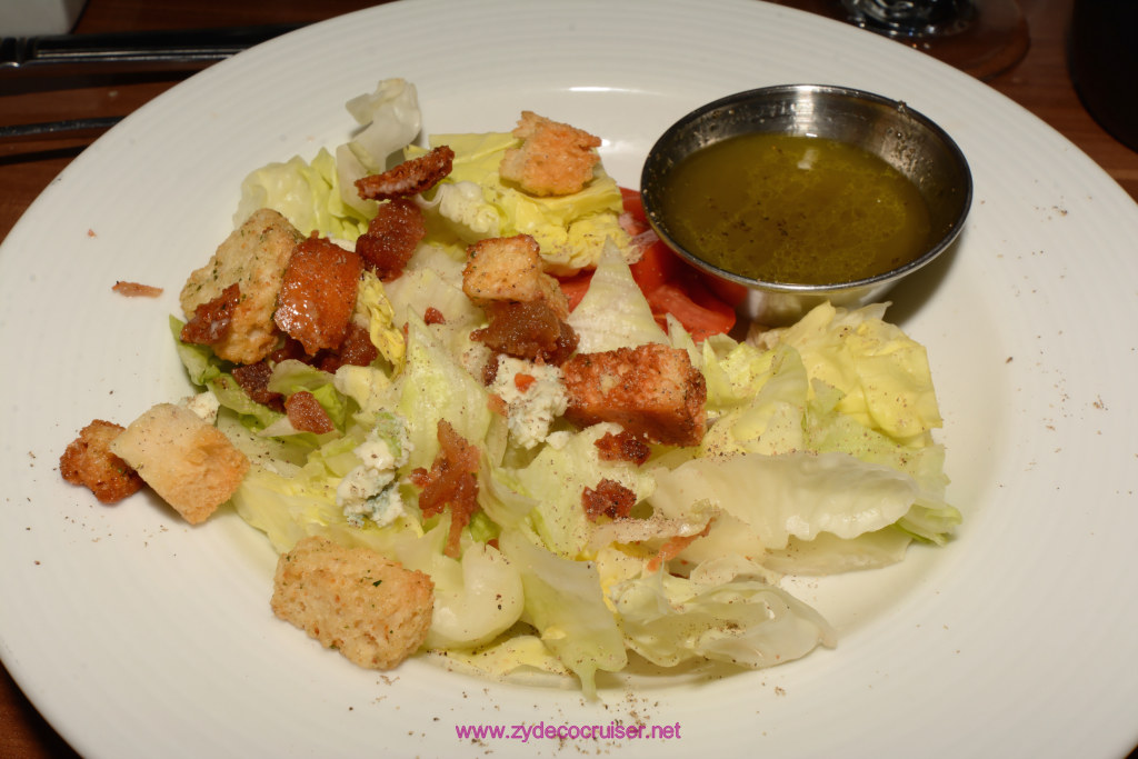 106:  Carnival Horizon Cruise, July 2021, La Romana,  MDR Dinner, BLT Salad