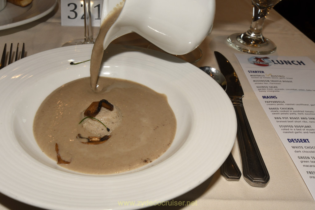 006: Carnival Legend Mediterranean Cruise, Sea Day 1, Diamond Lunch, Mushroom Truffle Bisque