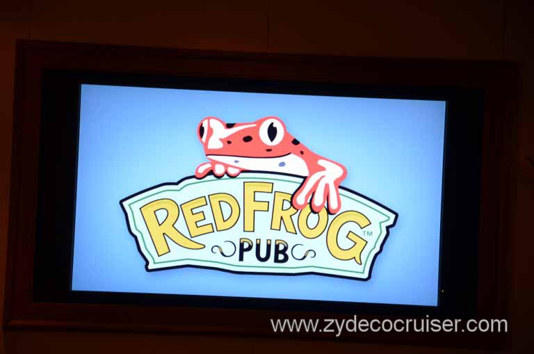 209: Carnival Magic Inaugural Voyage, Monte Carlo, Sea Day 3, Red Frog Pub