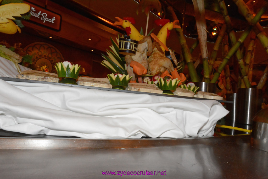 198: Carnival Triumph Journeys Cruise, Sea Day 3,  Midnight Gala Buffet, 