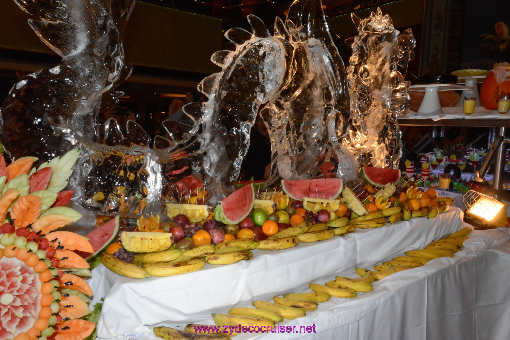 201: Carnival Triumph Journeys Cruise, Sea Day 3,  Midnight Gala Buffet, 