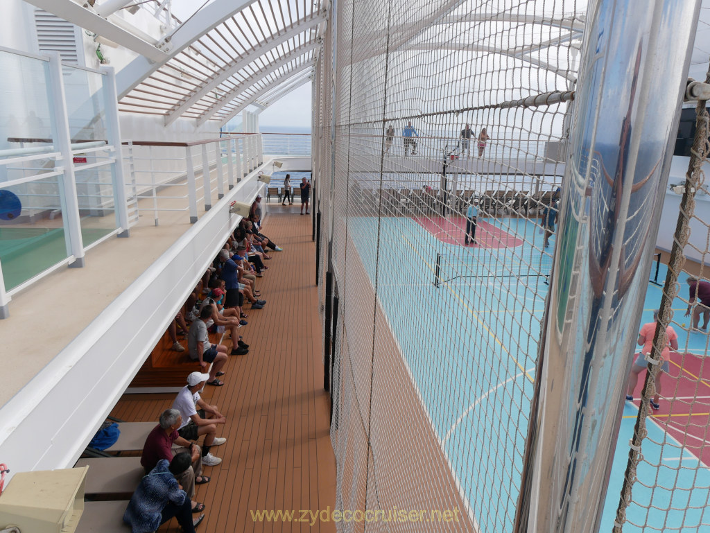 060: Carnival Venezia Transatlantic Cruise, Sea Day 3, Pickleball