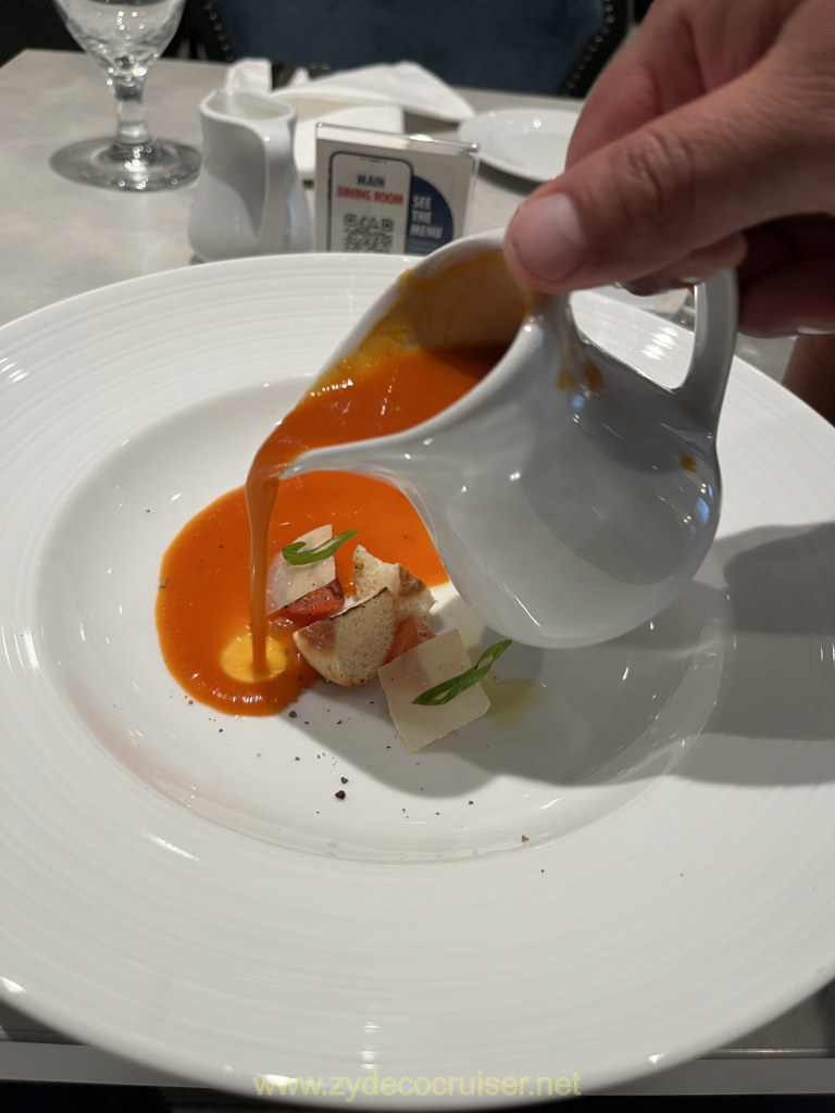 020: Carnival Venezia Transatlantic Cruise, Sea Day 9, Seaday Brunch, Flamin' Tomato Soup