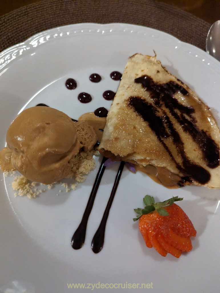 Loi Suites Iguazu Hotel, Dulce de leche pancake, and ice cream. BEST DESSERT EVER!