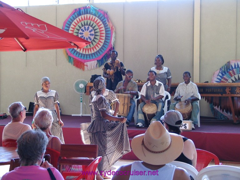 Native Dancers at the port, Puerto Santo Tomas de Castilla, Guatemala